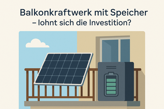 Balkonkraftwerk mit Speicher – lohnt sich die Investition?