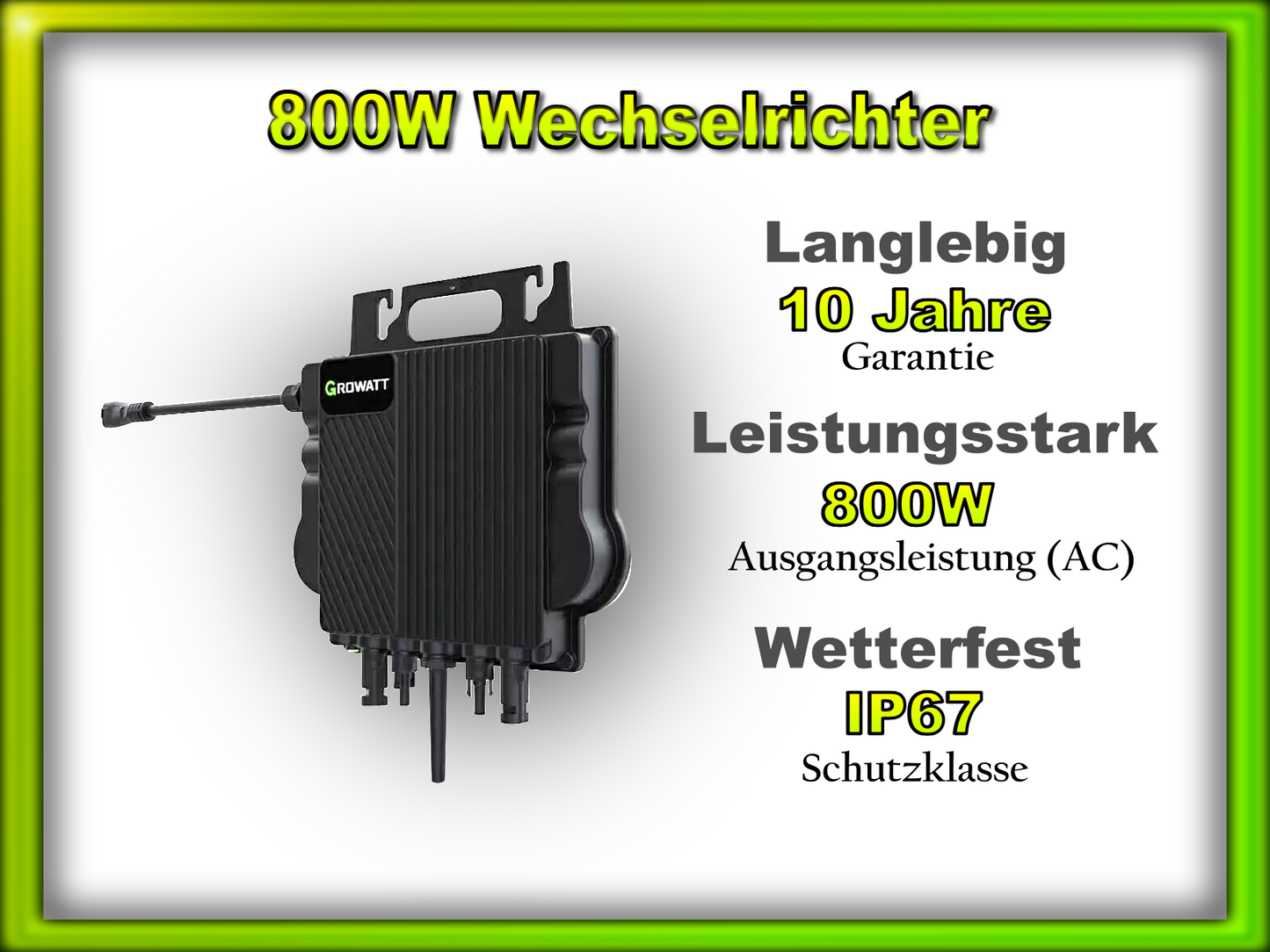 Balkonkraftwerk Tetra mit 2048Wh Speicher (1760Wp/800W)