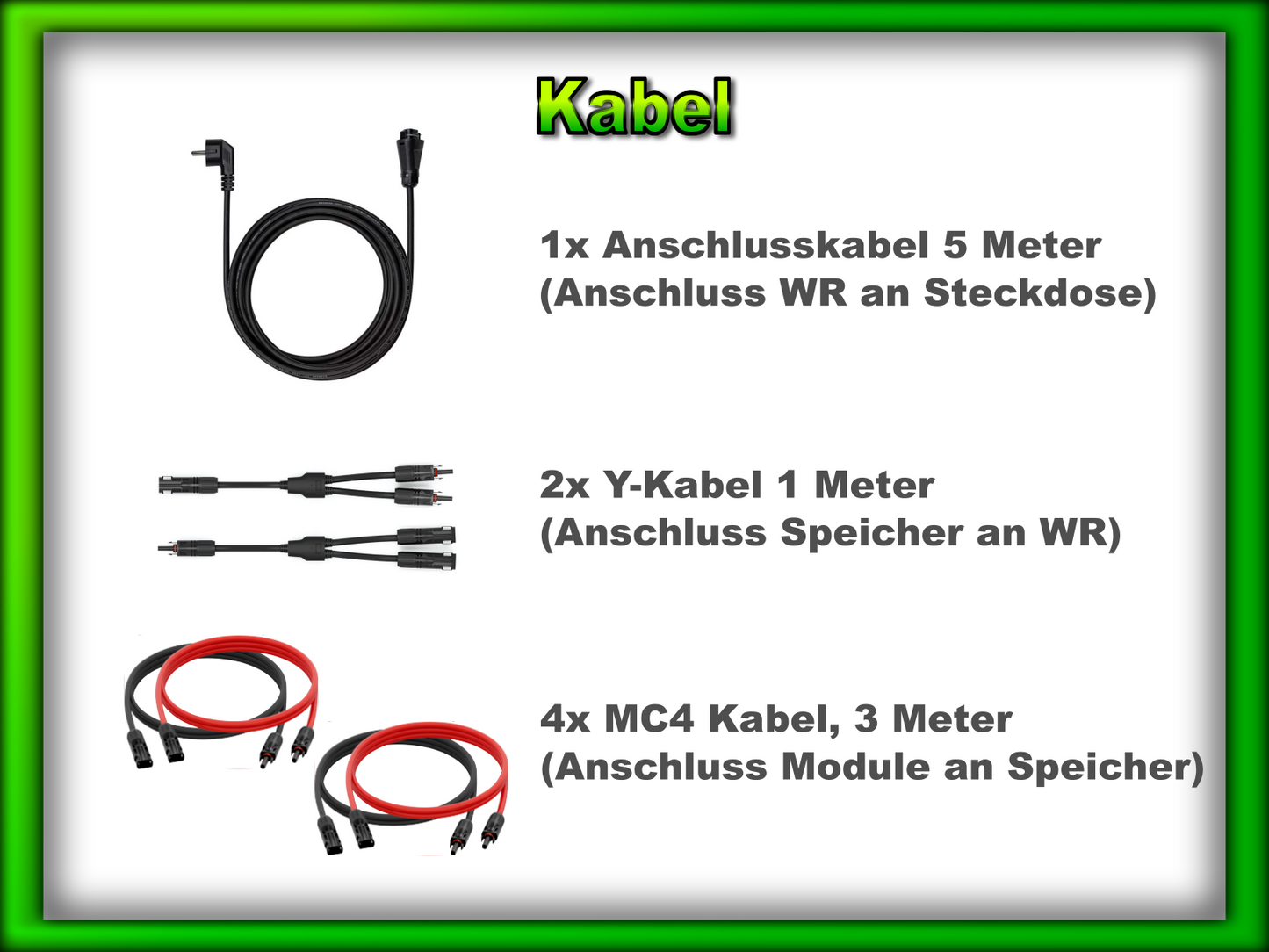 Balkonkraftwerk "Duplex" mit 2048Wh Speicher (880Wp/800W)