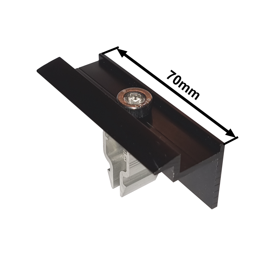 Endklemme 30mm mit Klicksystem, schwarz