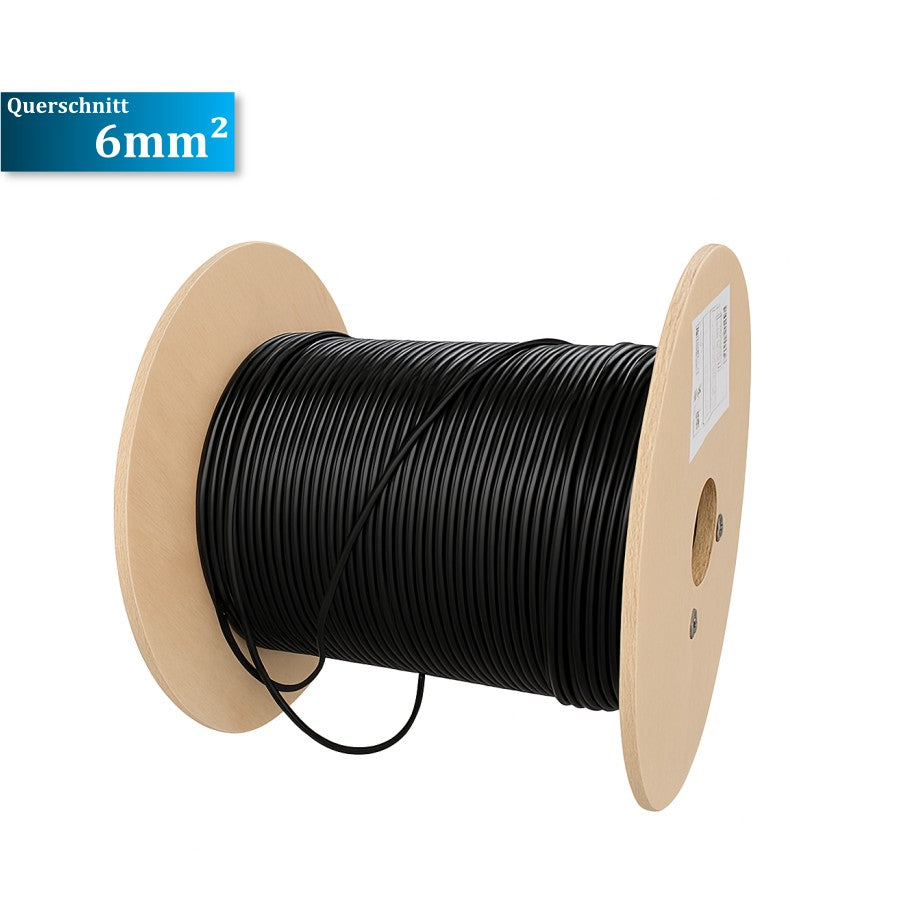 Solarkabel 6mm², 500 Meter, Ölflex, H1Z2Z2