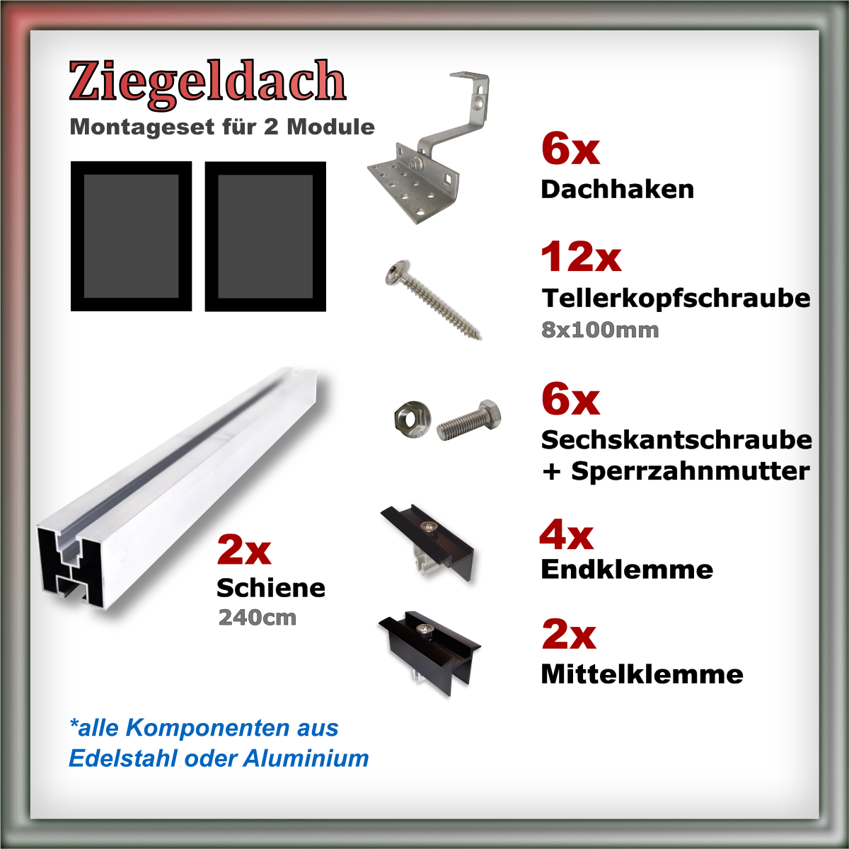 Haltersets Ziegeldach