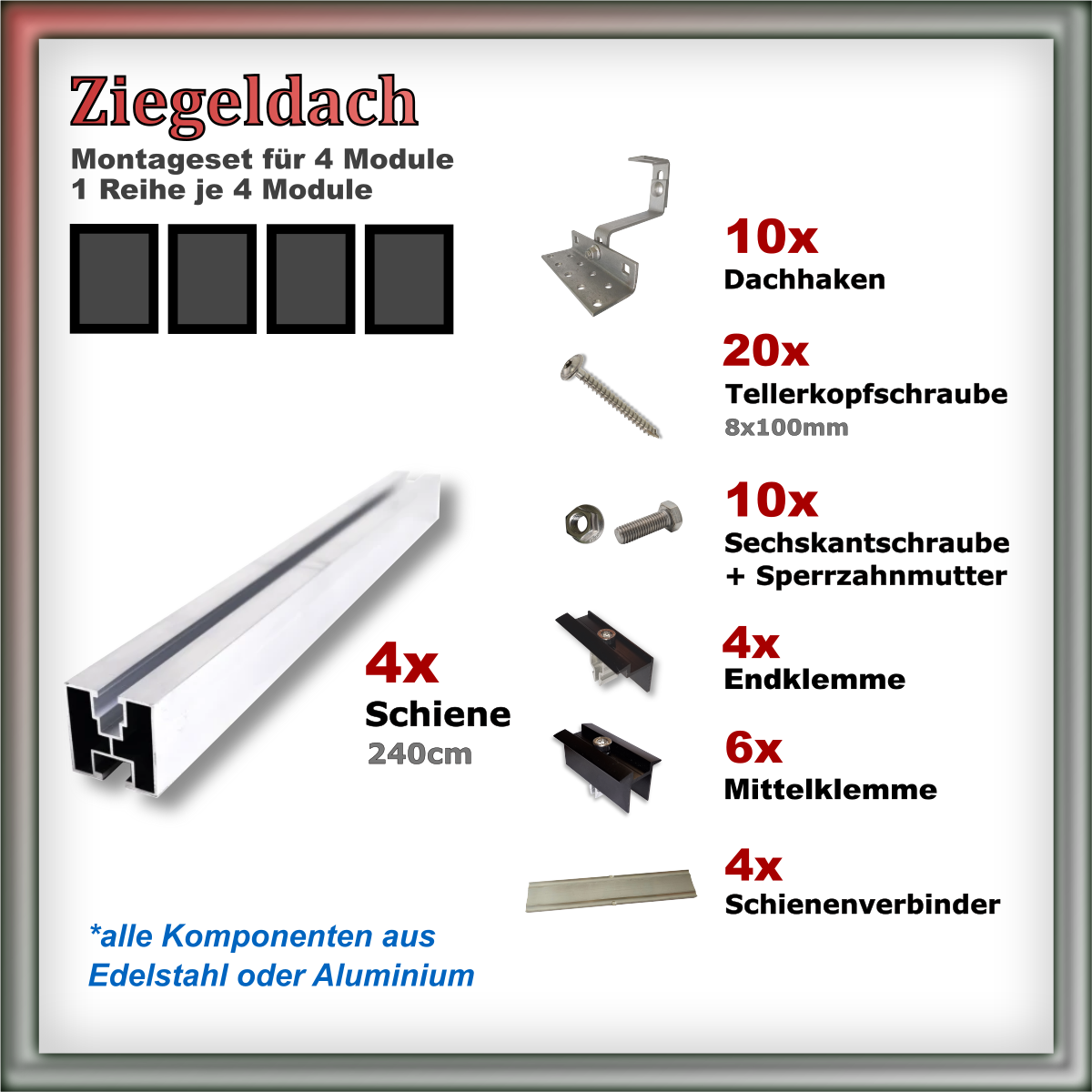 Haltersets Ziegeldach