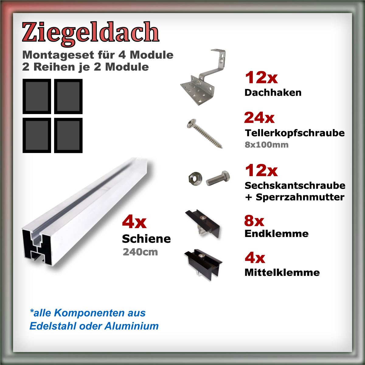 Haltersets Ziegeldach