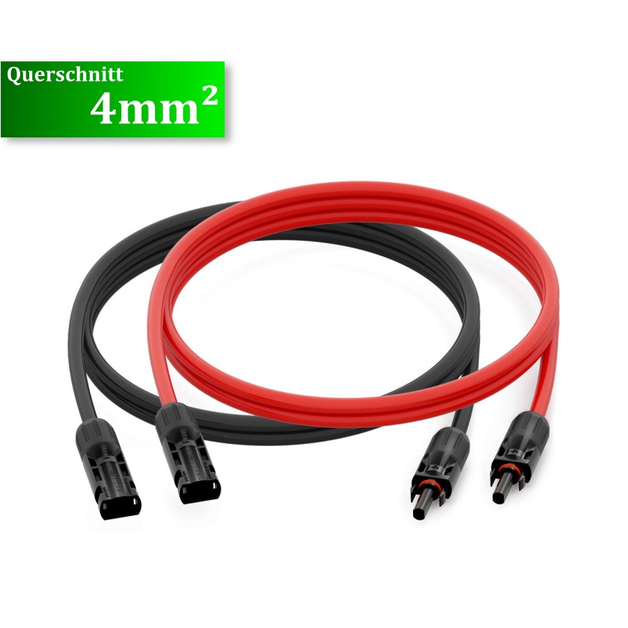MC4 Solarkabel (Paar), 1-30 Meter, 4mm² / 6mm²