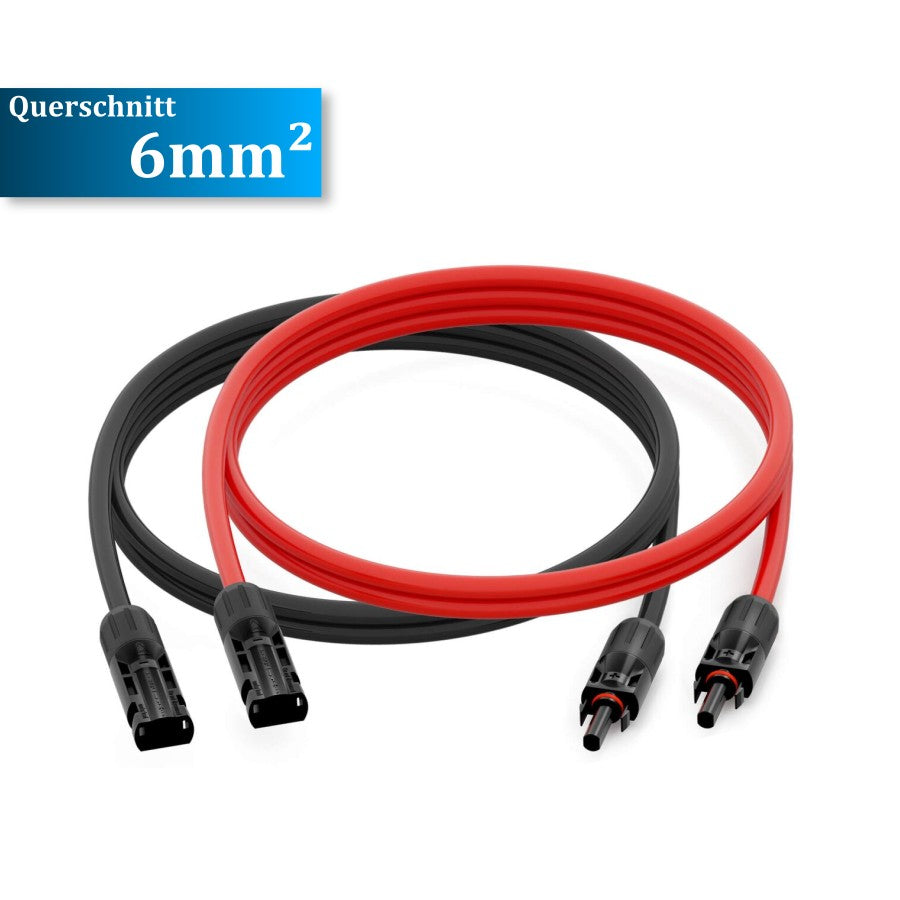 MC4 Solarkabel (Paar), 1-30 Meter, 4mm² / 6mm²