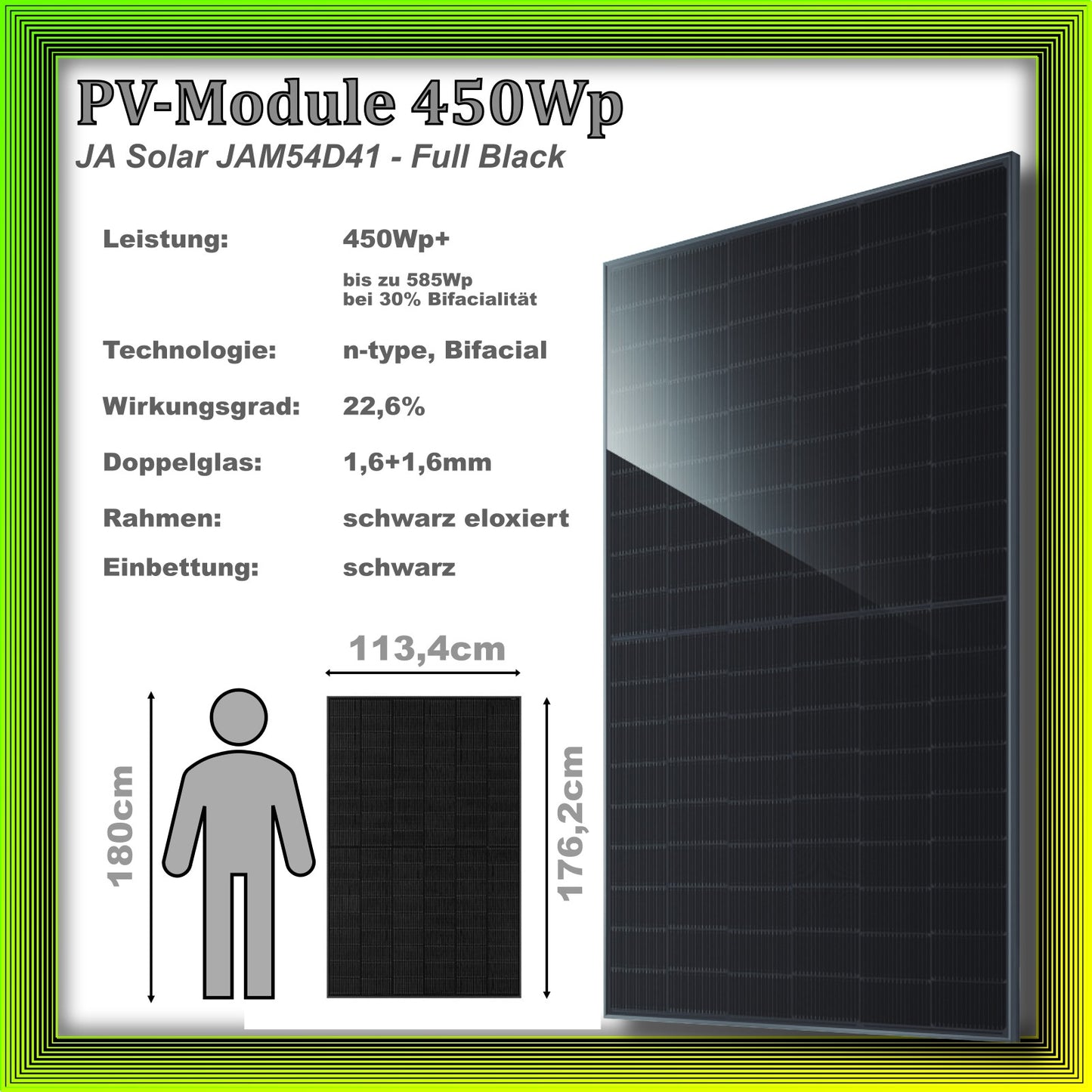 1800Wp Balkonkraftwerk mit Growatt Batteriespeicher