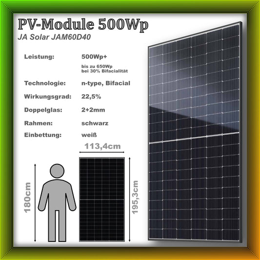 2000Wp Balkonkraftwerk mit Growatt Batteriespeicher