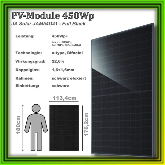 900Wp Balkonkraftwerk mit Growatt Batteriespeicher