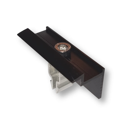Endklemme 30mm mit Klicksystem, schwarz