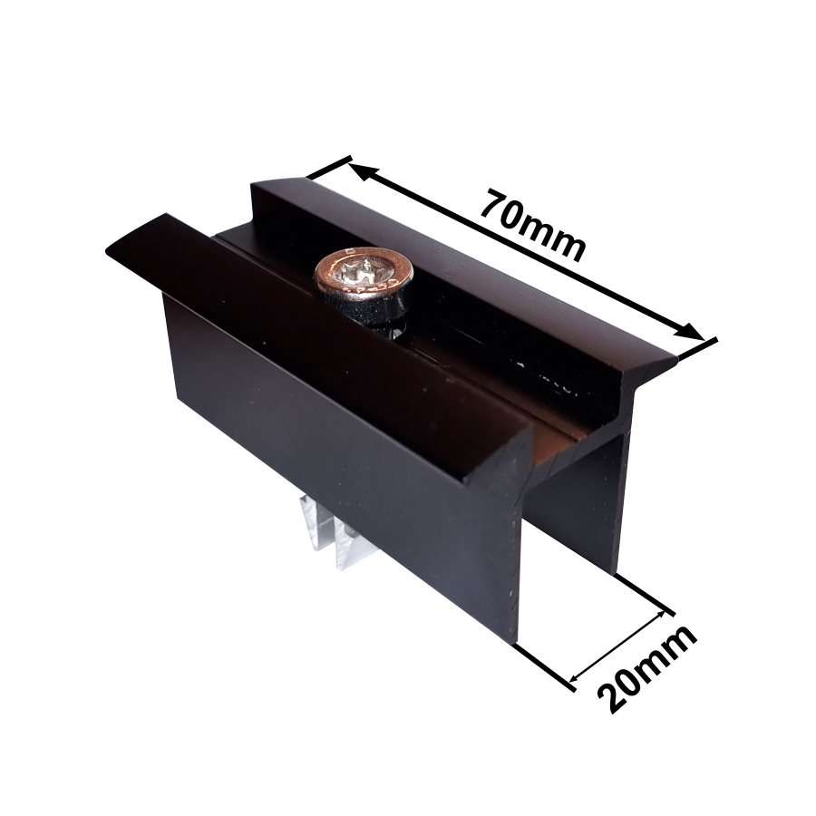 Mittelklemme 30mm mit Klicksystem, schwarz