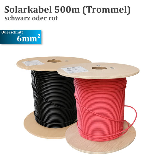 Solarkabel 6mm², 500 Meter, Ölflex, H1Z2Z2