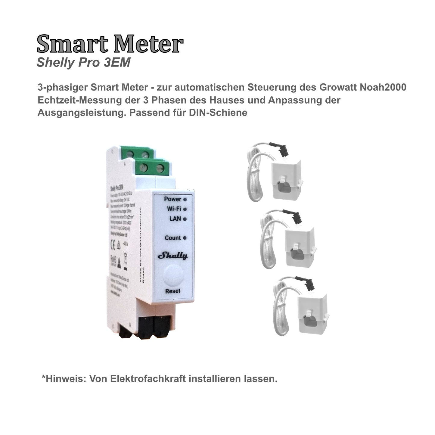 2000Wp Balkonkraftwerk mit Growatt Batteriespeicher