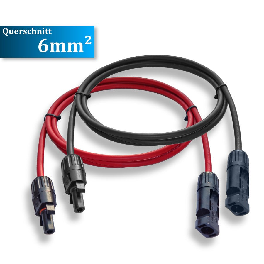 MC4 Solarkabel (Paar), 1-30 Meter, 4mm² / 6mm²