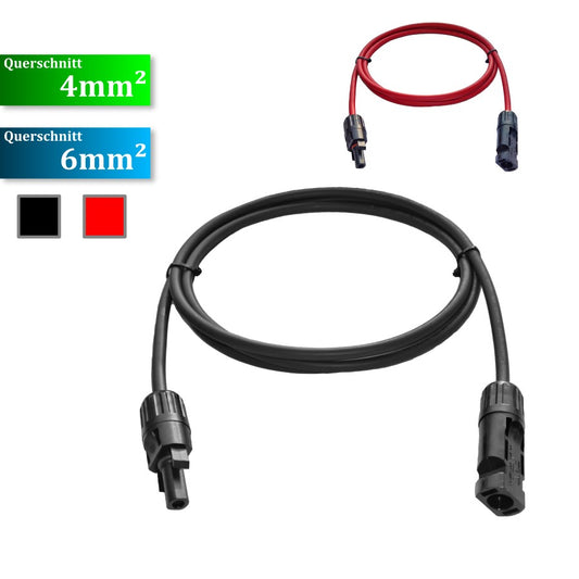 MC4 Solarkabel (Einzeln) mit Stecker, 1-30 Meter