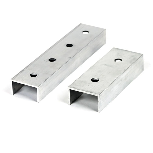 Schienenverbinder silber, für 40mm Schiene, 120 oder 200mm