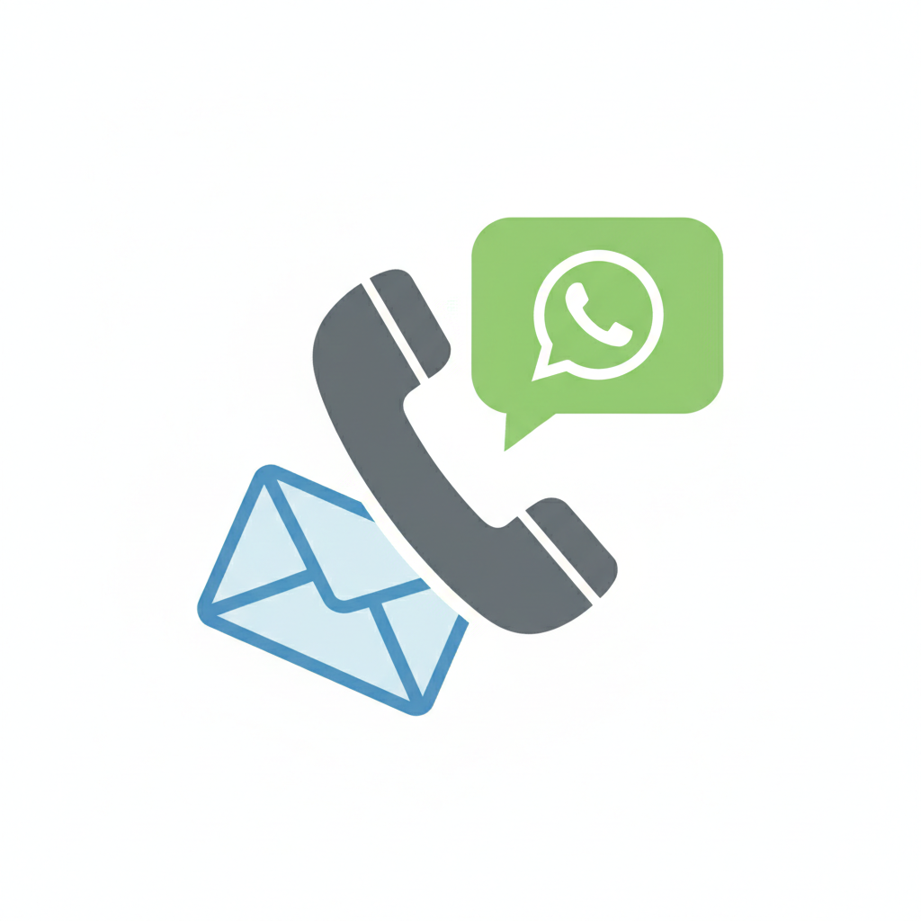 icon für telefonische, whatsapp oder email bestellungen